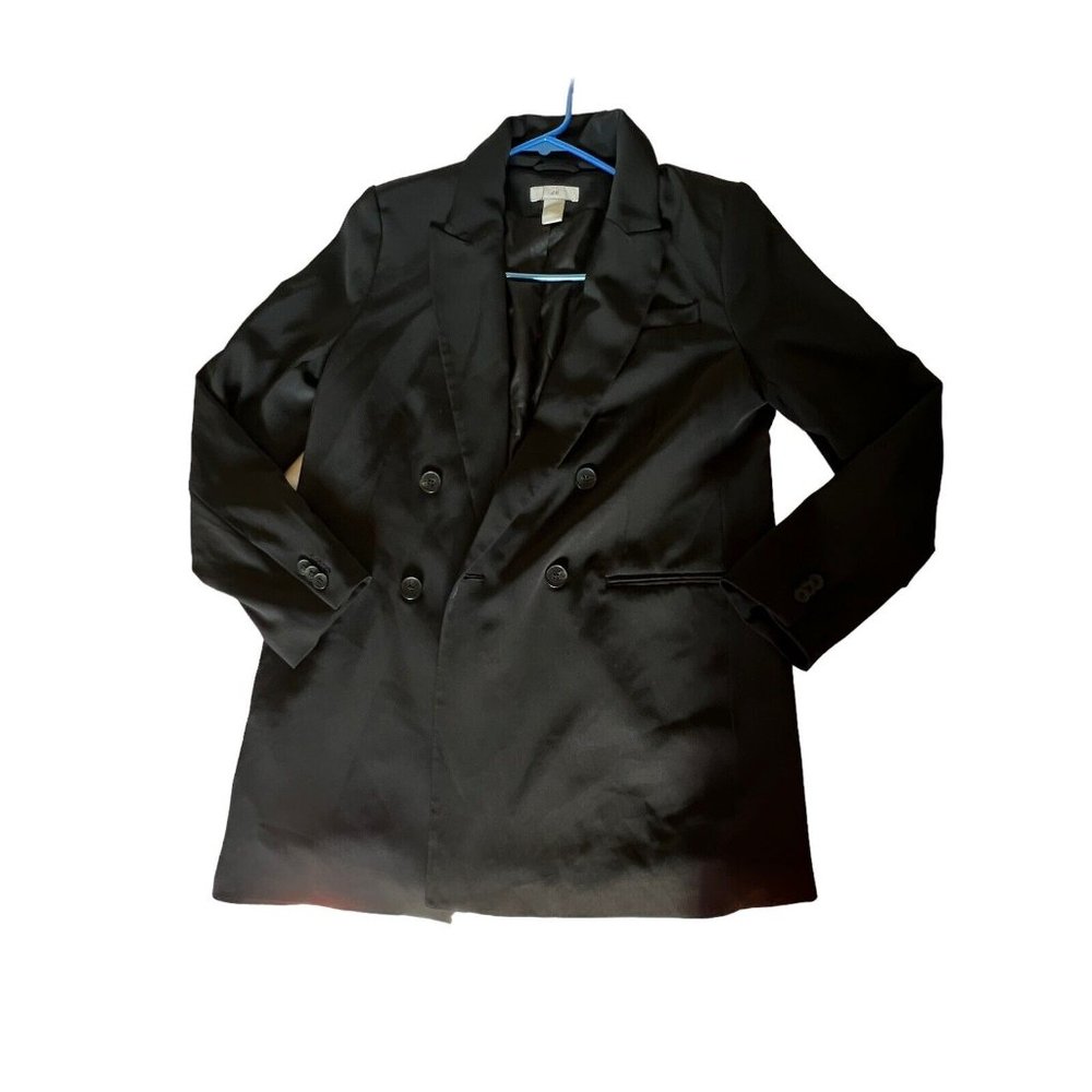 H&M Women's Blazer Open Front Black Size Small